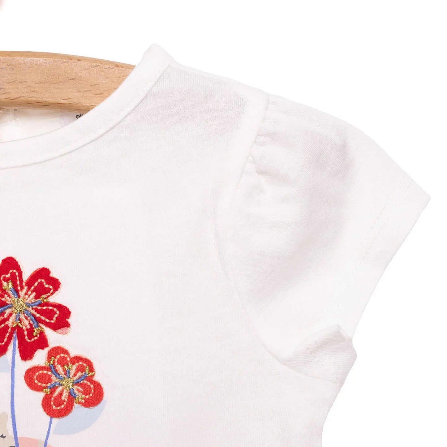 HelloBaby Spring Memories T-shirt - Ecru - mezetto ebebek ebebek