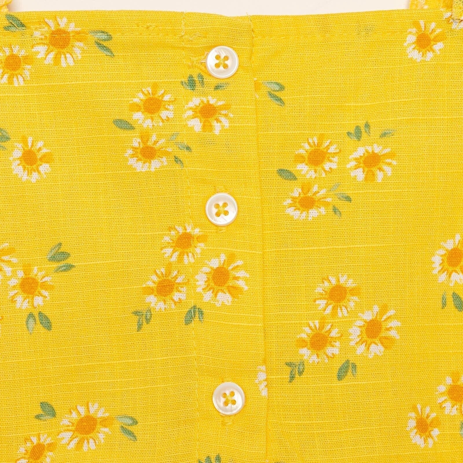 HelloBaby Sun Flower Girl Dress - Yellow - mezetto ebebek ebebek