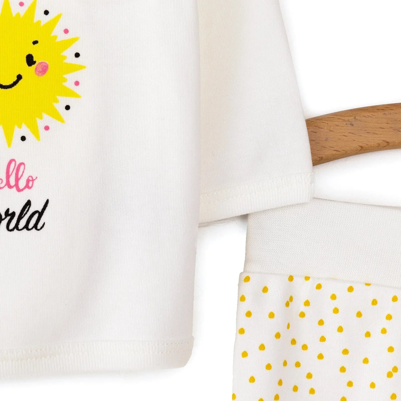 HelloBaby Sunshine 5 - Piece Newborn Set - Ecru - mezetto ebebek ebebek