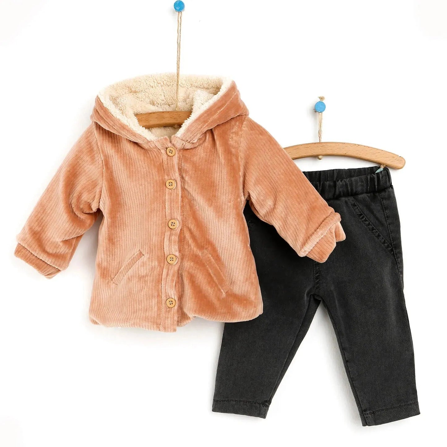 HelloBaby Sweater - Pants - Mink - mezetto ebebek ebebek