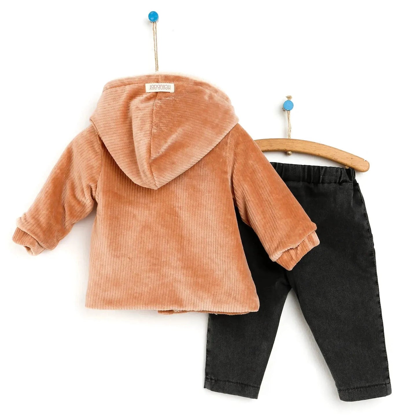HelloBaby Sweater - Pants - Mink - mezetto ebebek ebebek