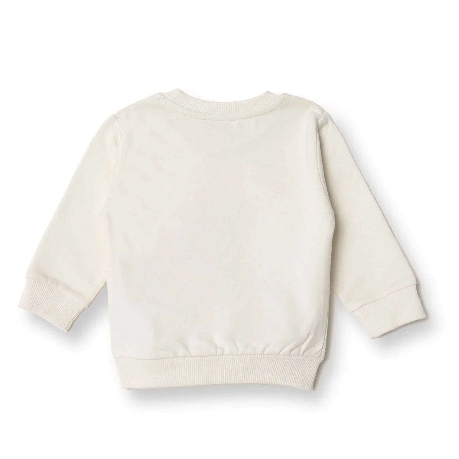 HelloBaby Sweatshirt - Ecru - mezetto ebebek ebebek