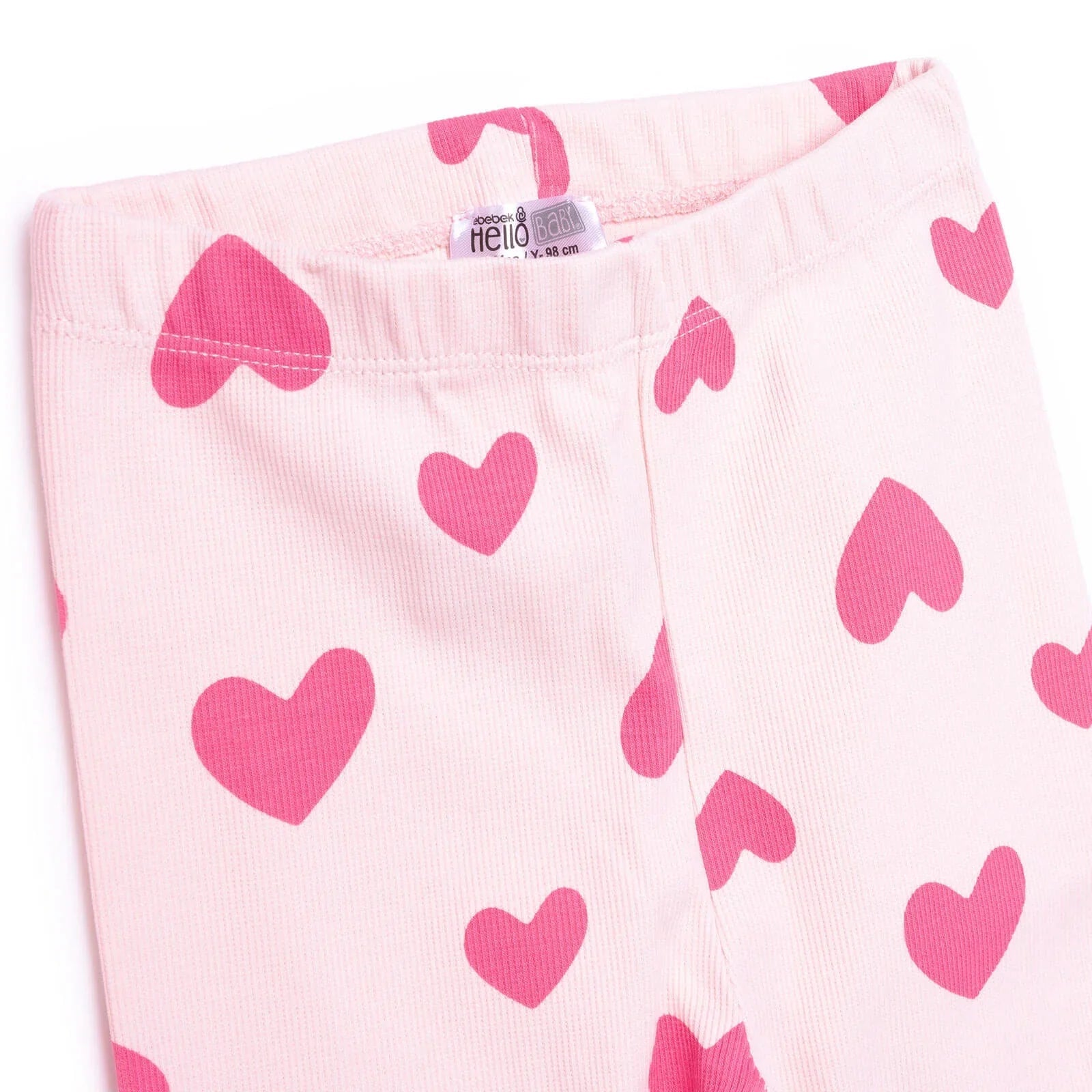 HelloBaby Sweatshirt Footless Bottom - Pink - mezetto ebebek ebebek