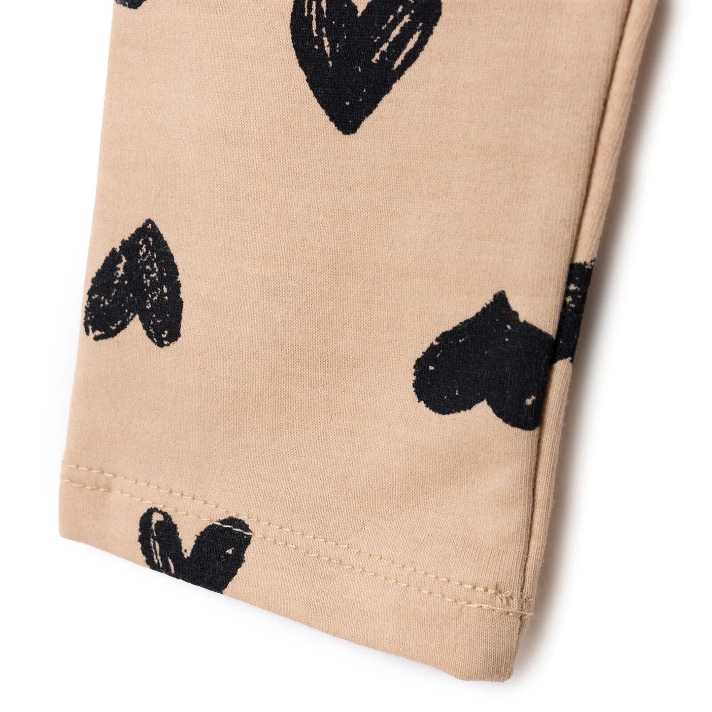 HelloBaby Sweatshirt Leggings - Beige - mezetto ebebek ebebek