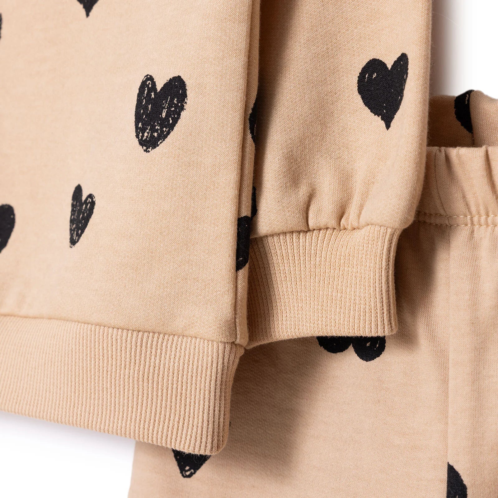 HelloBaby Sweatshirt Leggings - Beige - mezetto ebebek ebebek