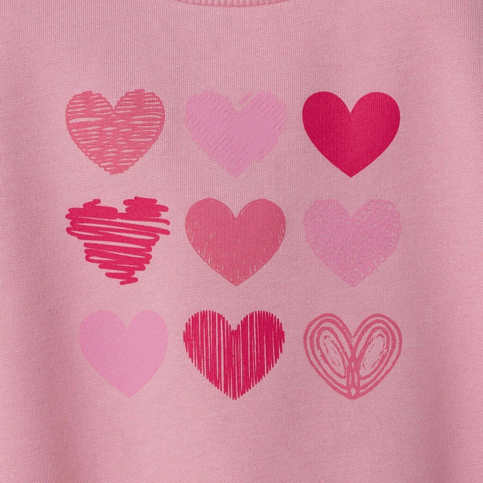HelloBaby Sweatshirt - Light Pink - mezetto ebebek ebebek