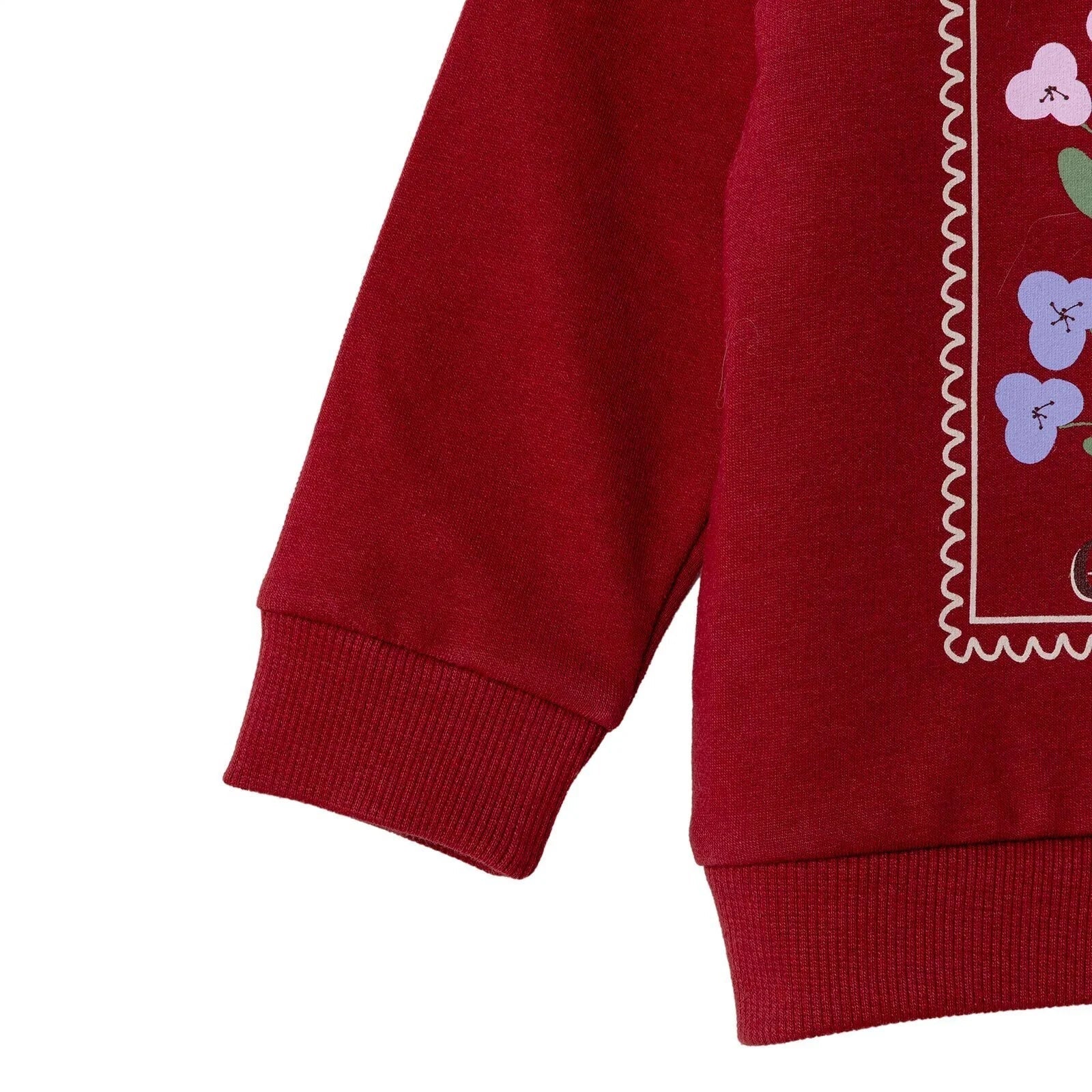 HelloBaby Sweatshirt - Maroon - mezetto ebebek ebebek