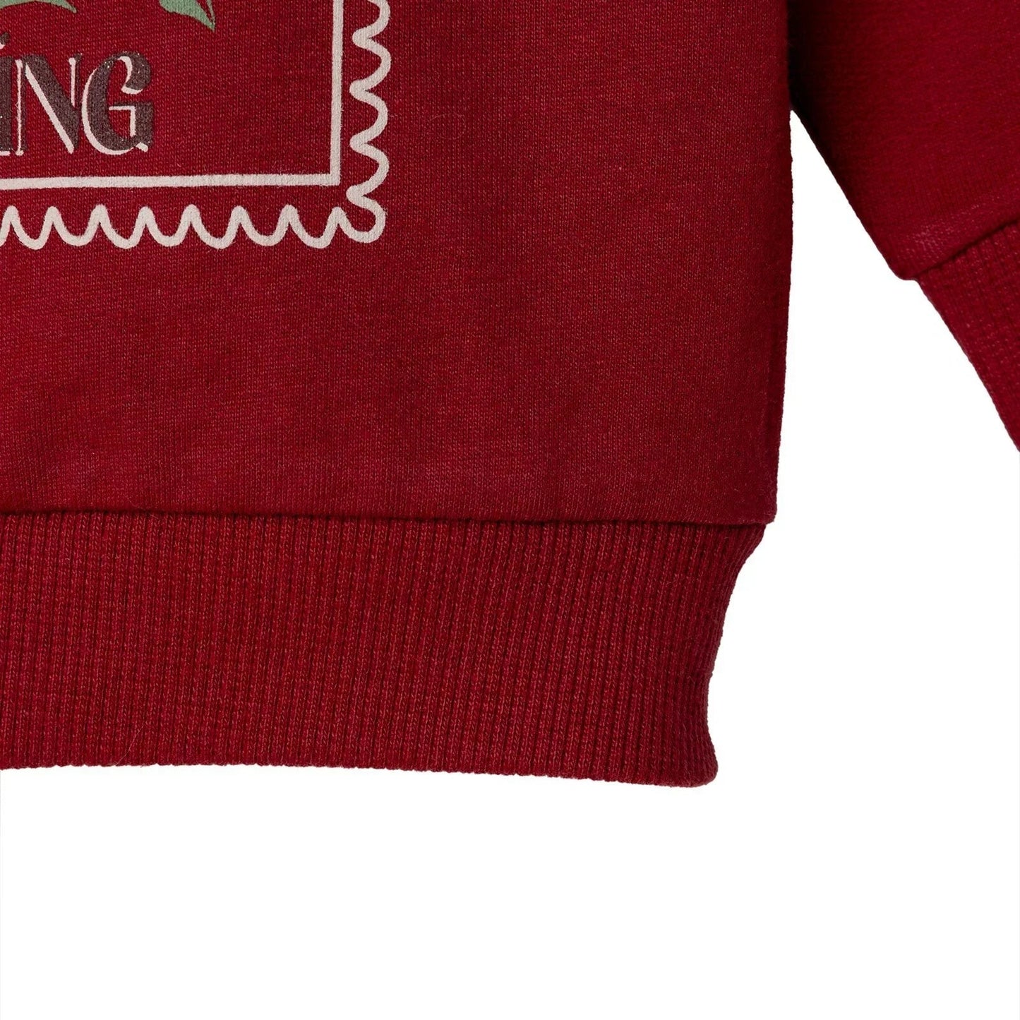 HelloBaby Sweatshirt - Maroon - mezetto ebebek ebebek