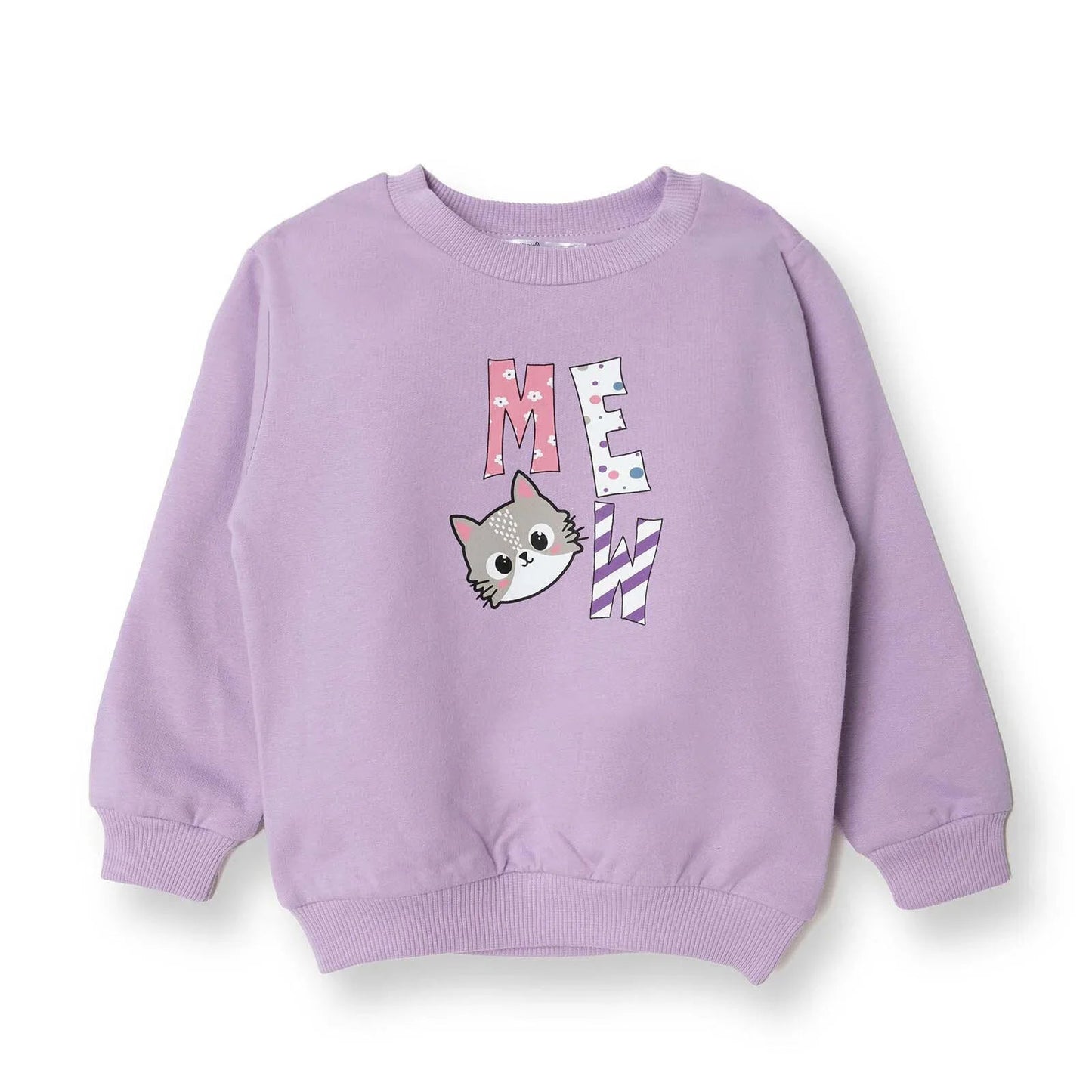 HelloBaby Sweatshirt - Purple - mezetto ebebek ebebek