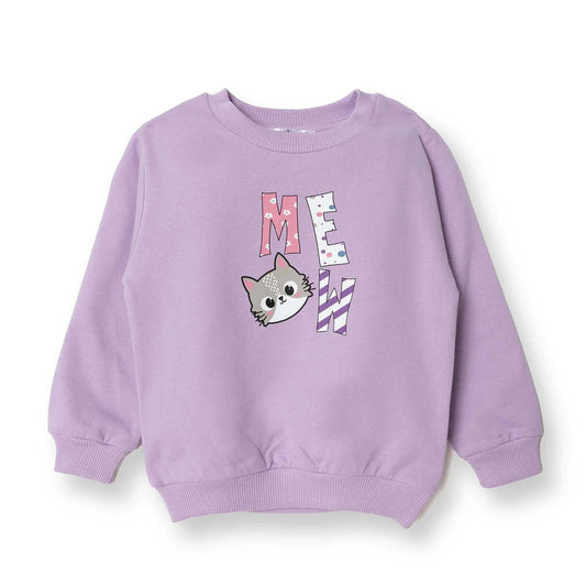HelloBaby Sweatshirt - Purple - mezetto ebebek ebebek