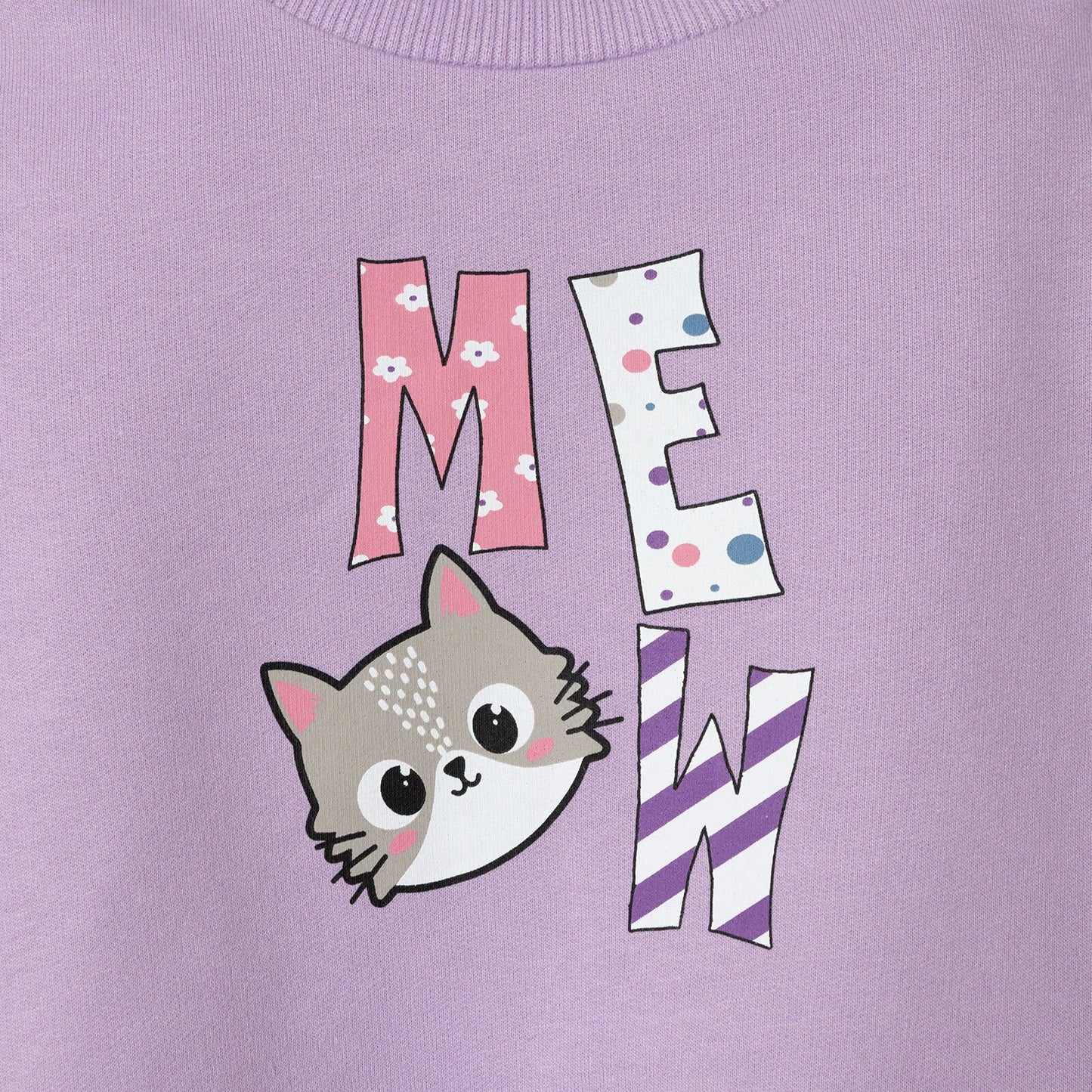 HelloBaby Sweatshirt - Purple - mezetto ebebek ebebek