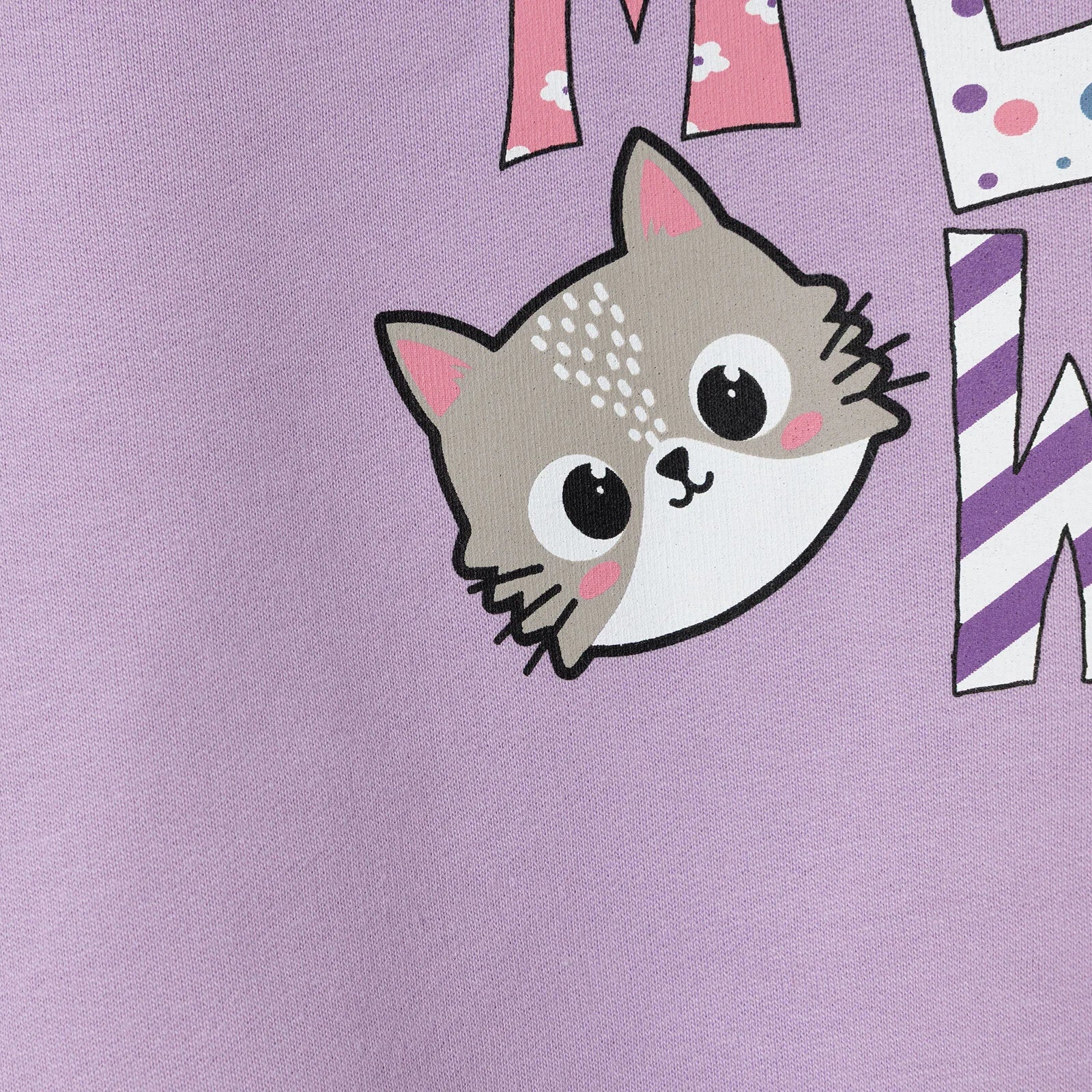 HelloBaby Sweatshirt - Purple - mezetto ebebek ebebek