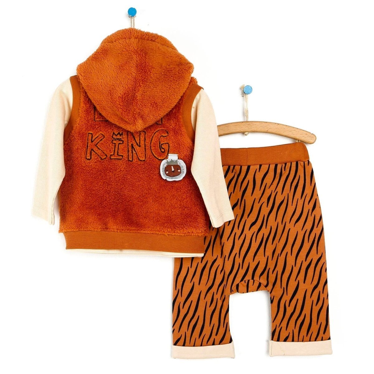 HelloBaby Sweatshirt - Vest - Bottom - Brown - mezetto ebebek ebebek