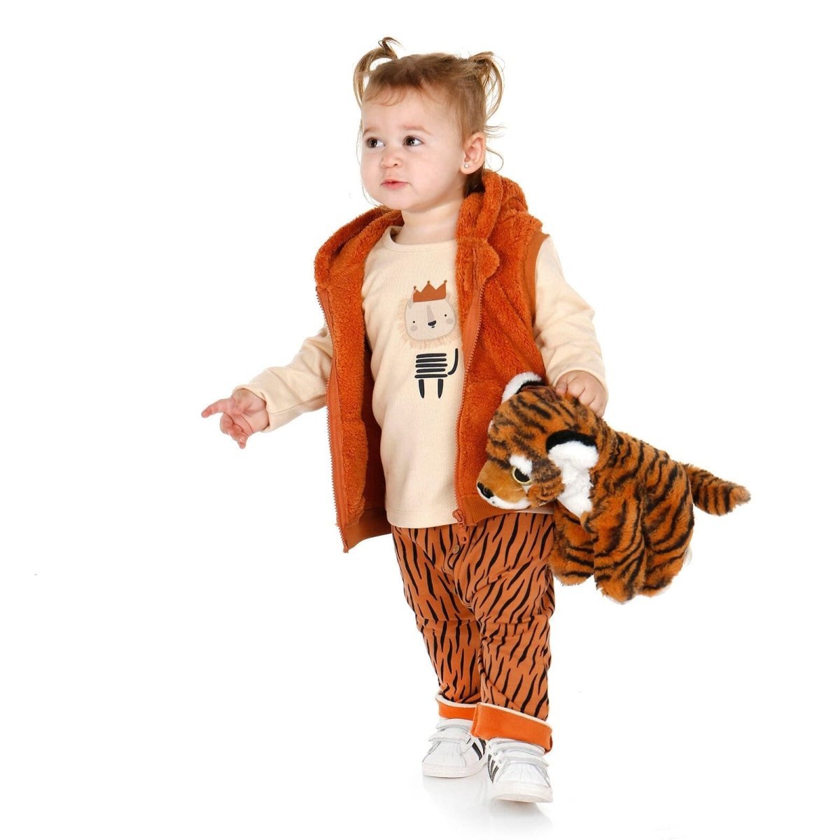 HelloBaby Sweatshirt - Vest - Bottom - Brown - mezetto ebebek ebebek