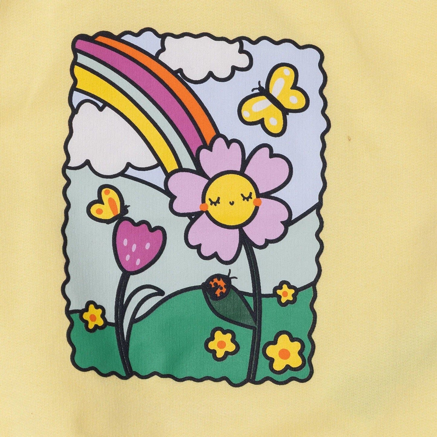 HelloBaby Sweatshirt - Yellow - mezetto ebebek ebebek