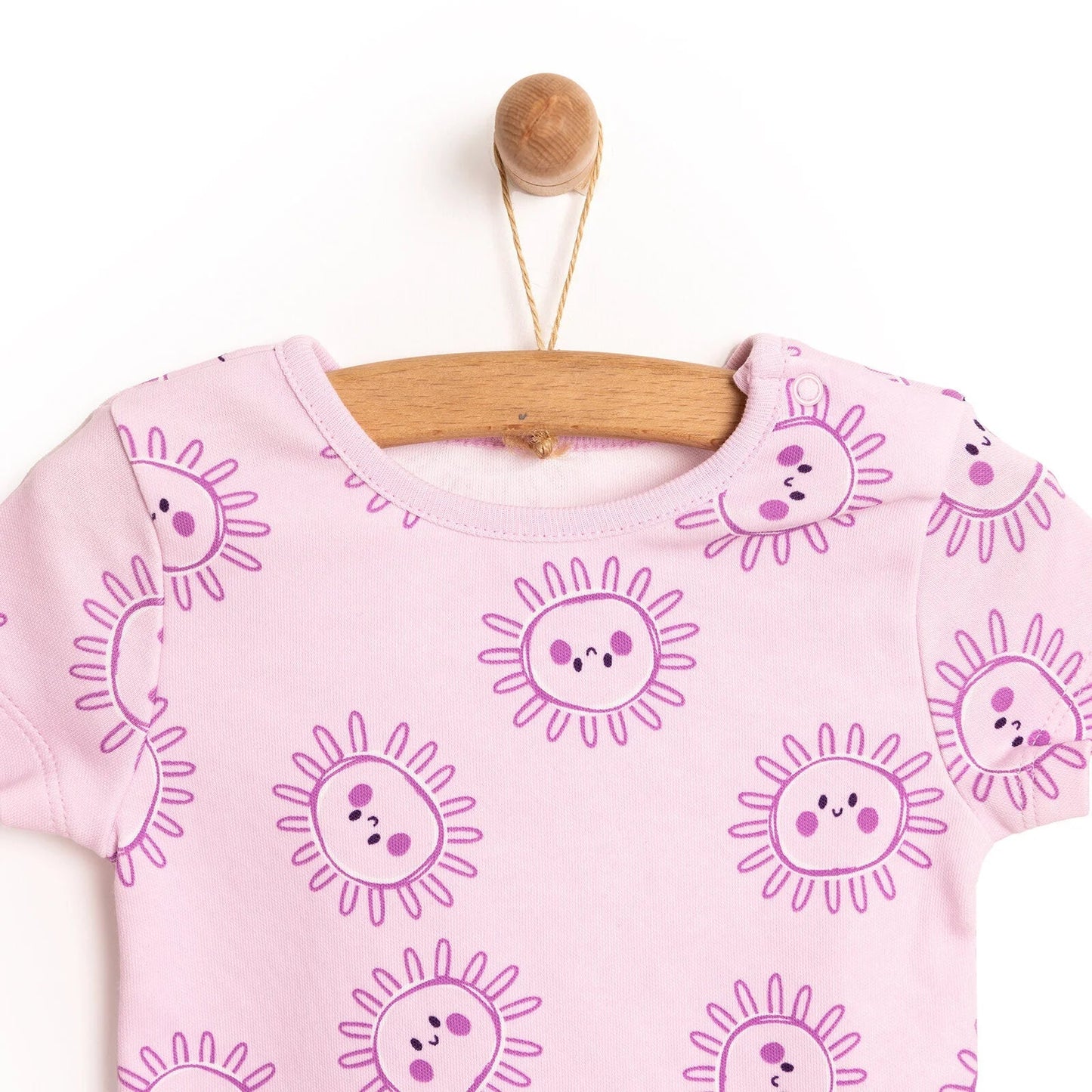 HelloBaby Tshirt - Bottom - Purple - mezetto ebebek ebebek