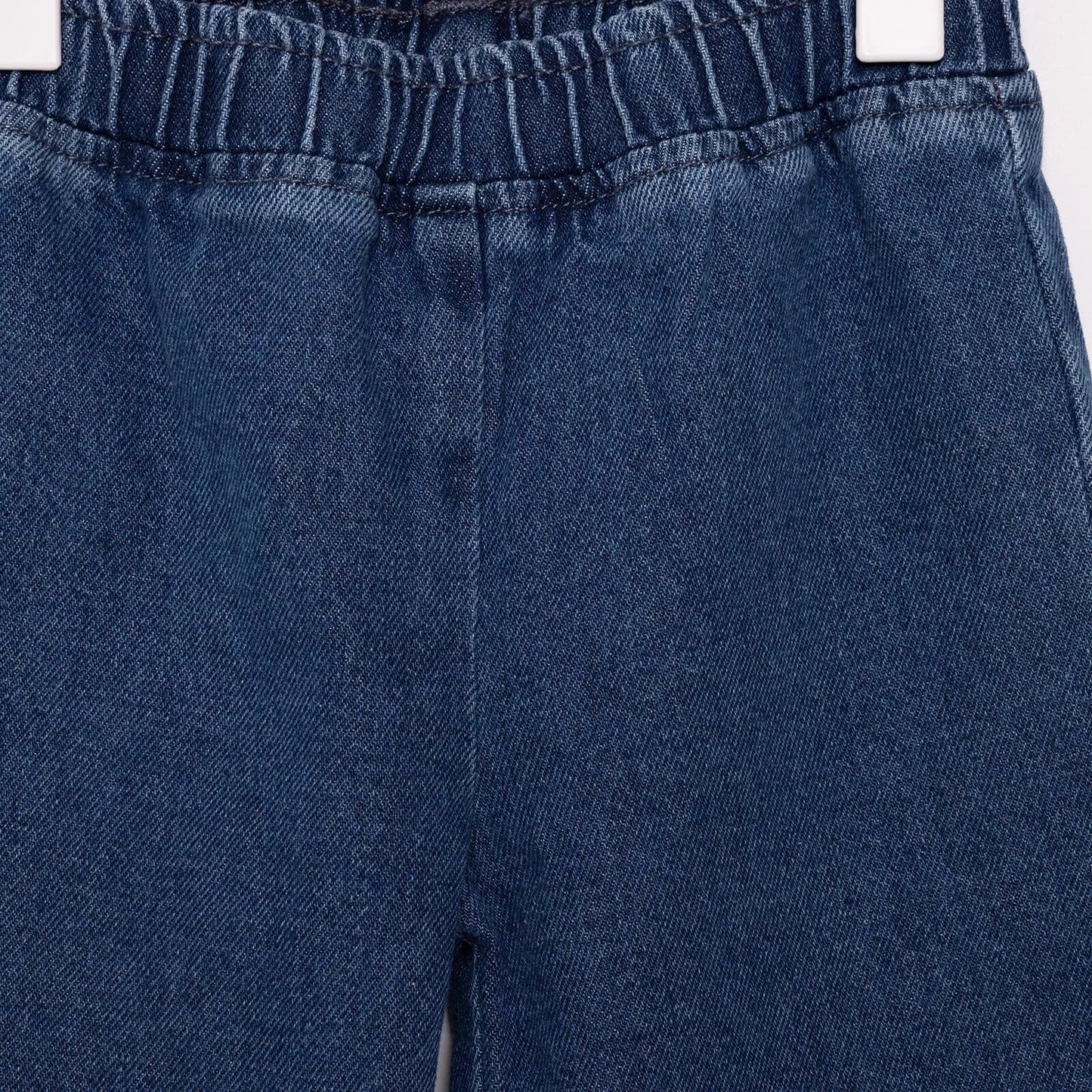 HelloBaby Tulip Girl Denim Pants - Navy Blue - mezetto ebebek ebebek