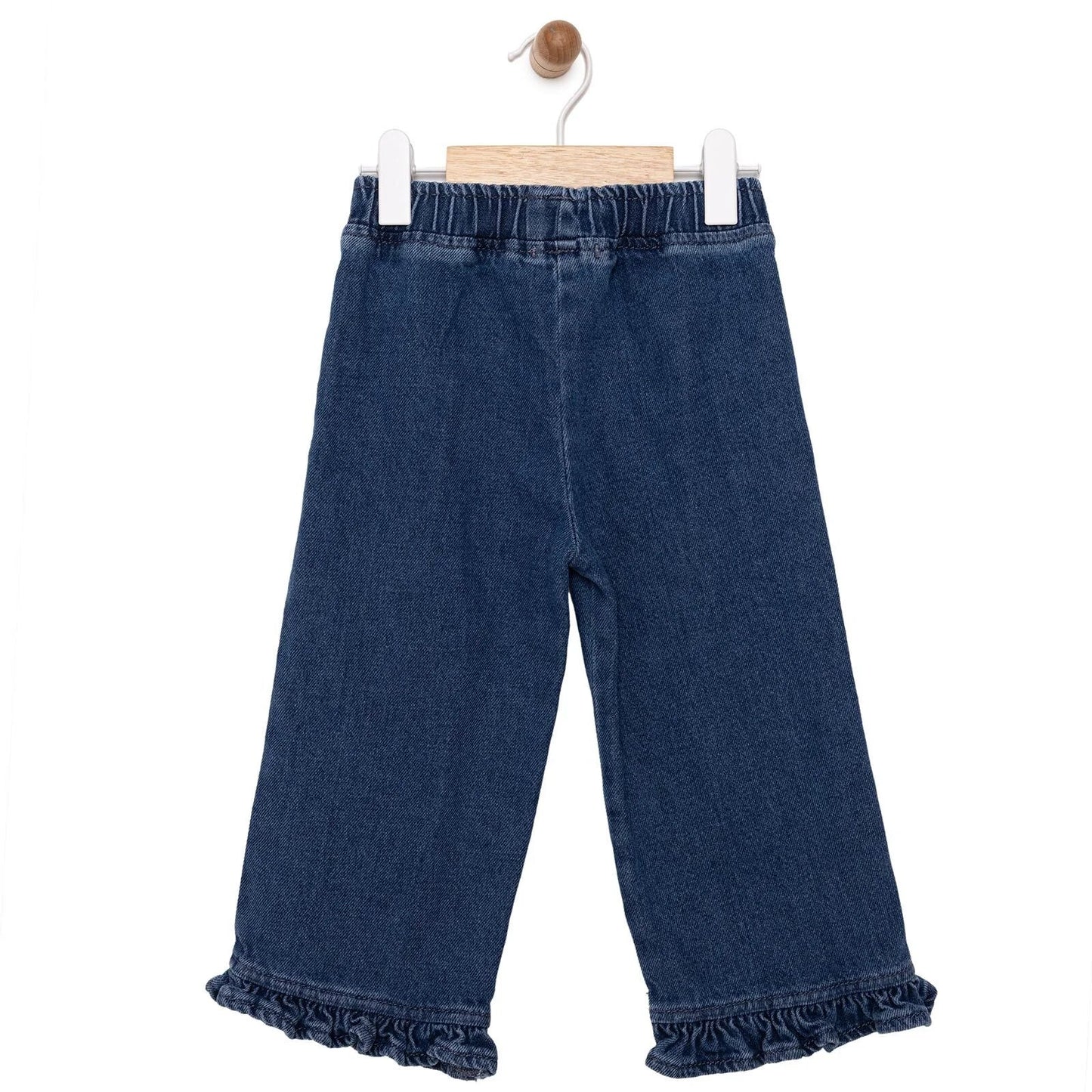 HelloBaby Tulip Girl Denim Pants - Navy Blue - mezetto ebebek ebebek