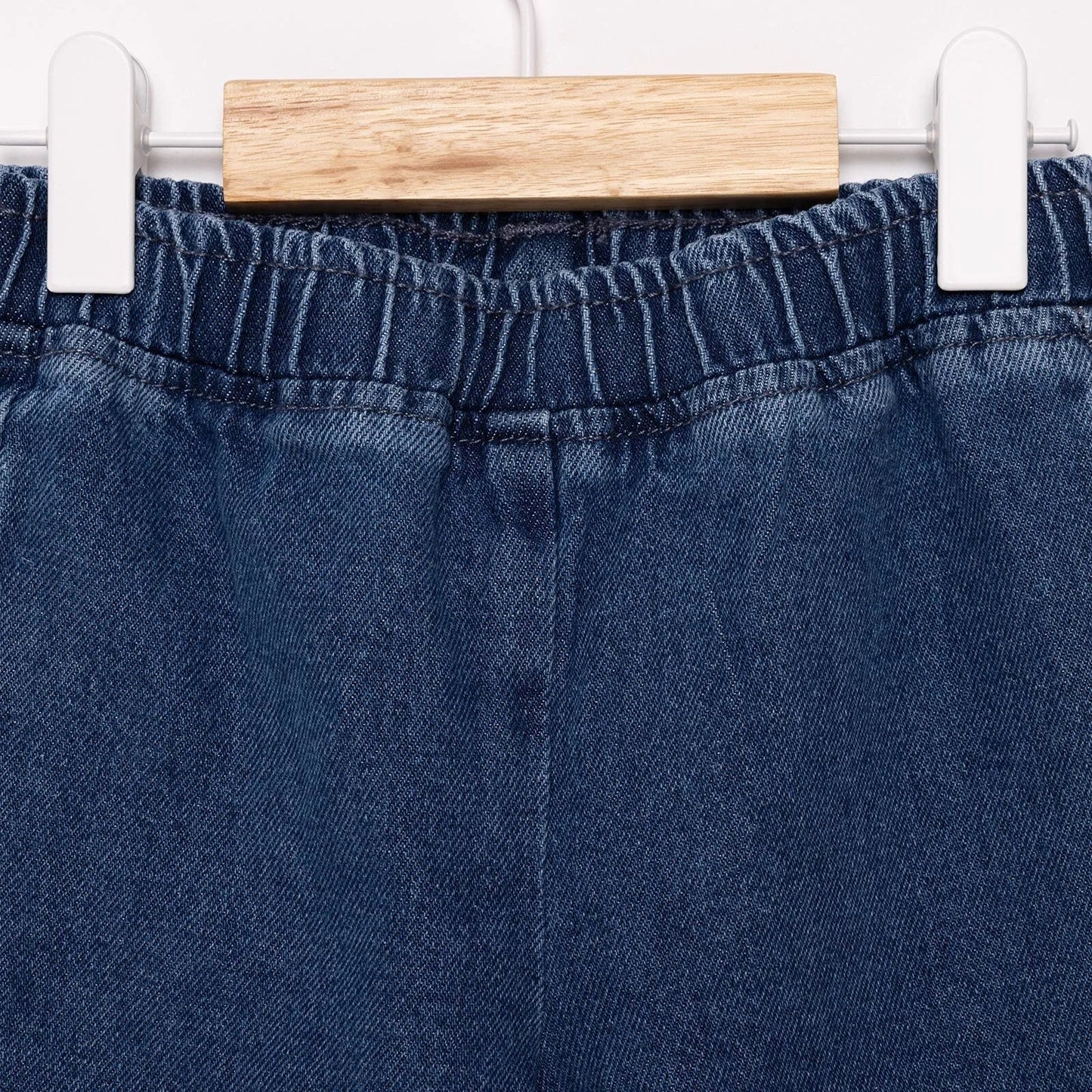 HelloBaby Tulip Girl Denim Pants - Navy Blue - mezetto ebebek ebebek