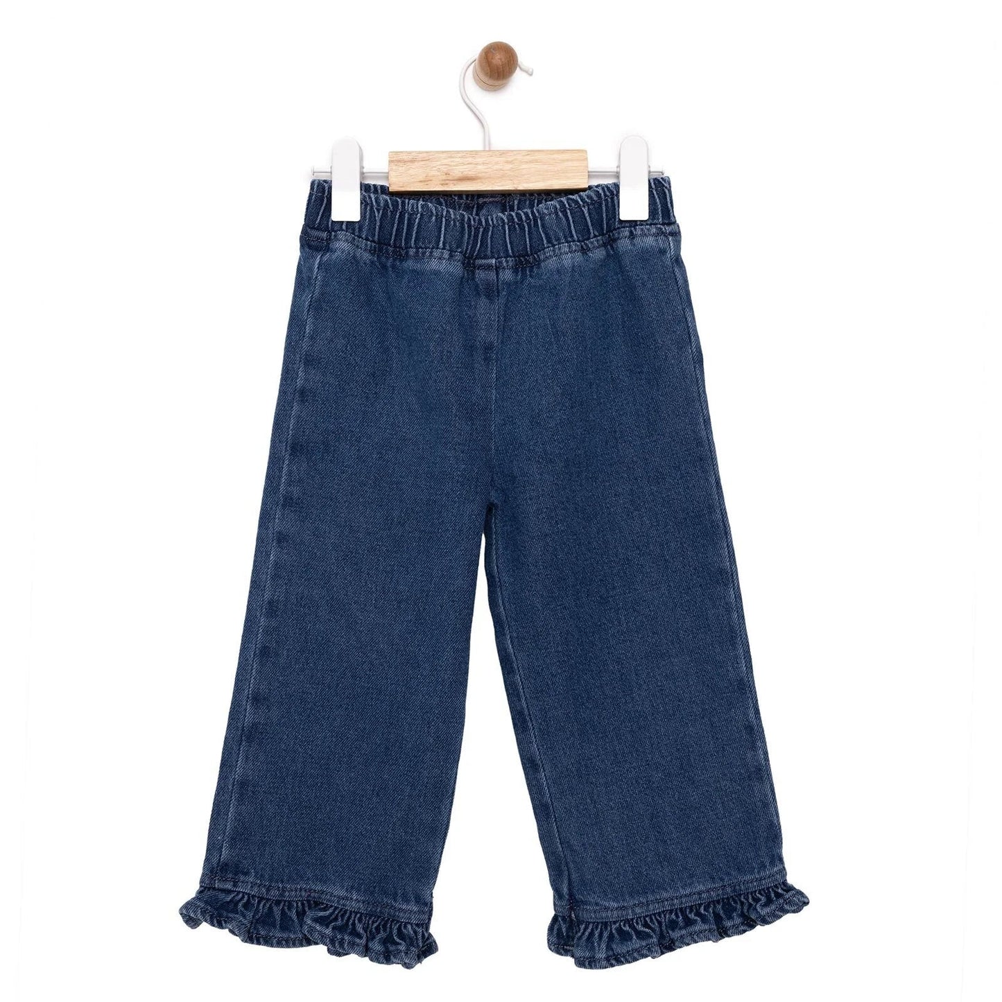 HelloBaby Tulip Girl Denim Pants - Navy Blue - mezetto ebebek ebebek
