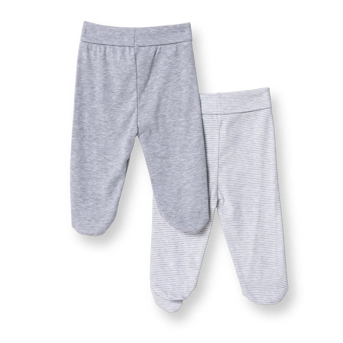 HelloBaby Unisex 2 Piece Footed Bottom - Snow Melange - mezetto ebebek ebebek