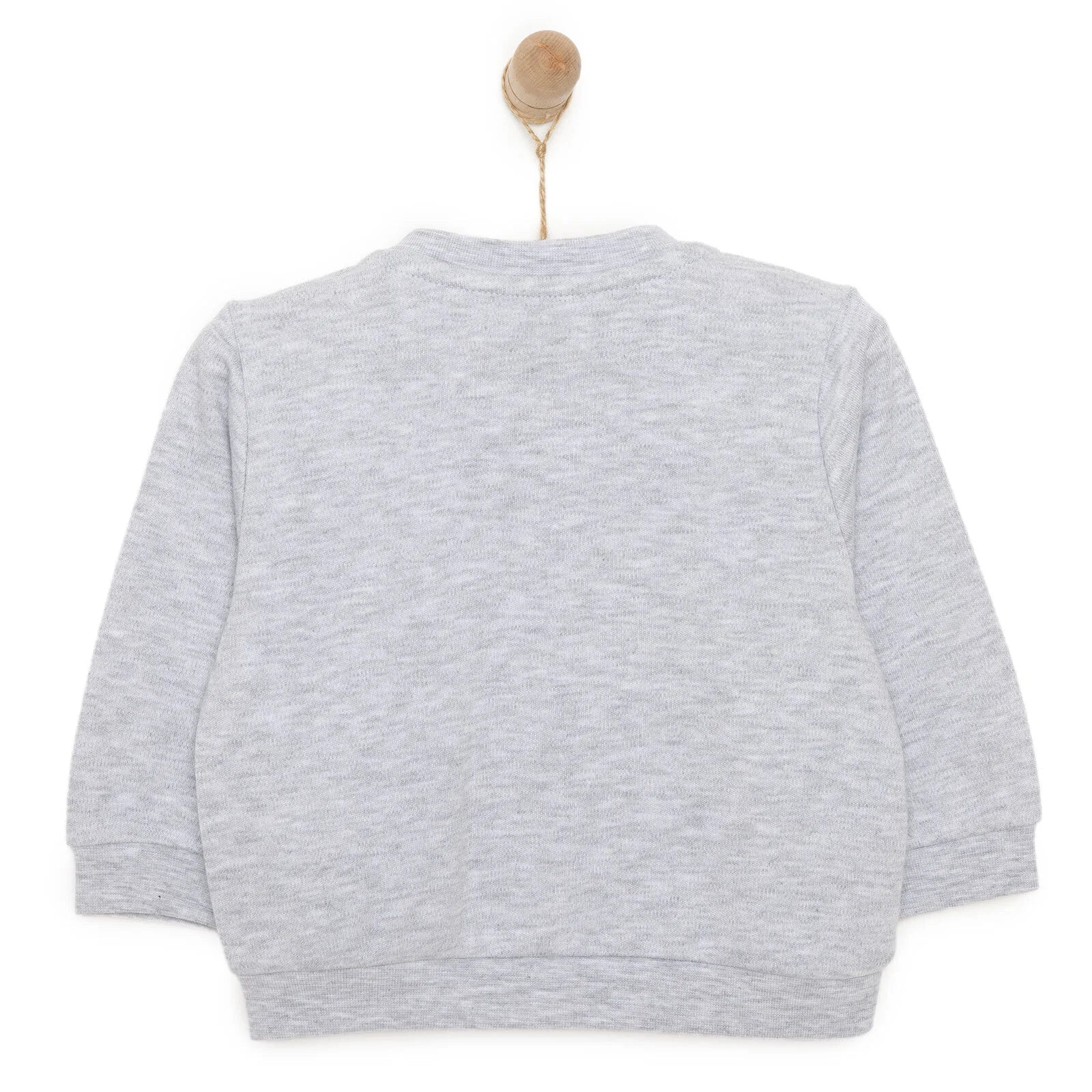 HelloBaby Unisex Baby Cardigan - Grey Melange - mezetto ebebek ebebek