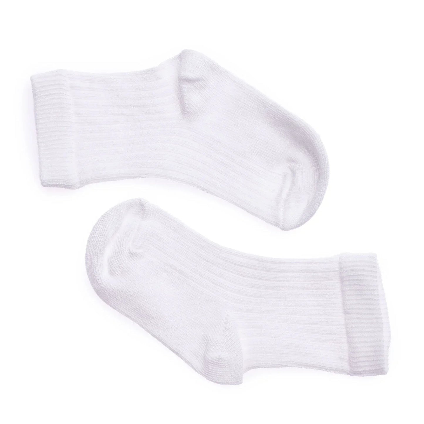 HelloBaby Unisex Baby Socks 3 Pack - White - mezetto ebebek ebebek