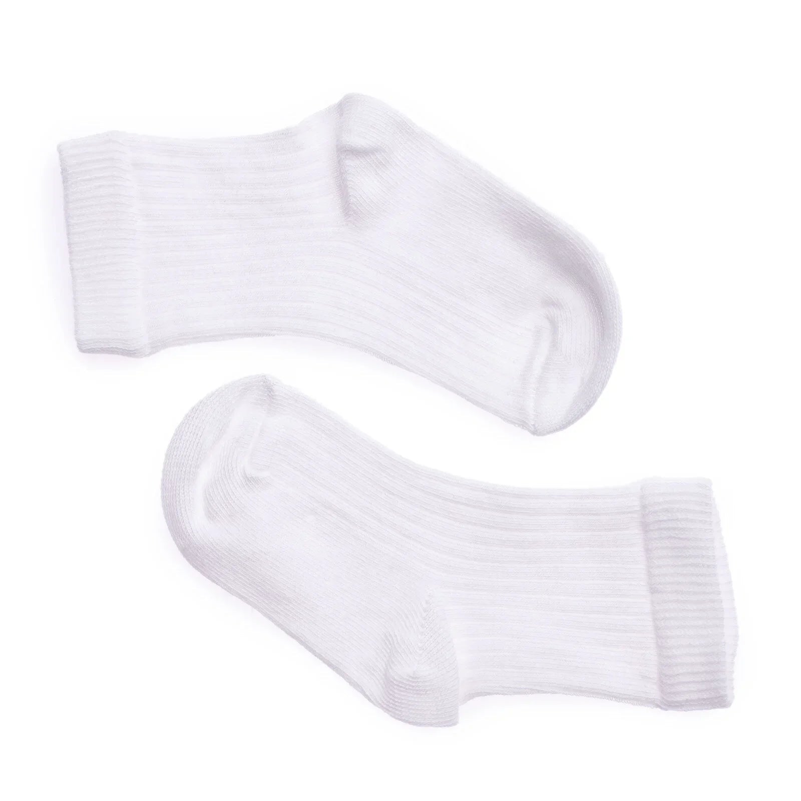 HelloBaby Unisex Baby Socks 3 Pack - White - mezetto ebebek ebebek