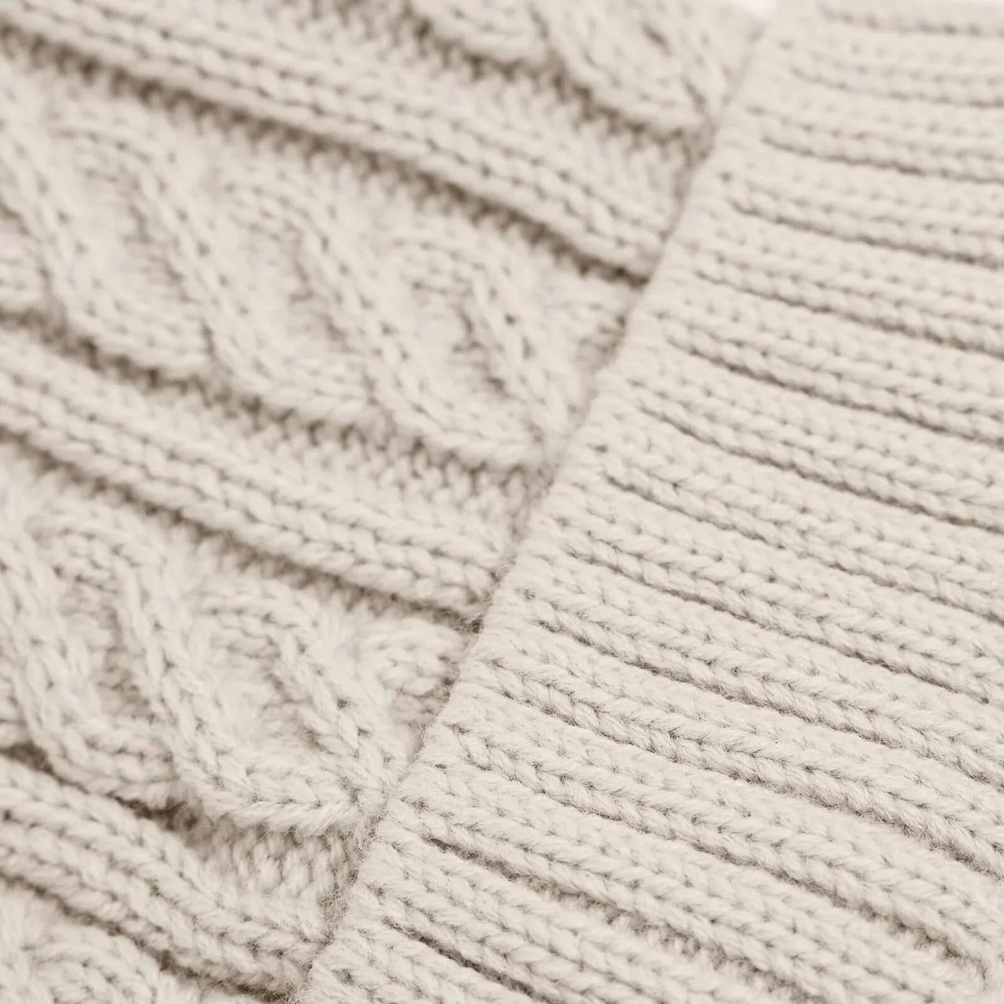 HelloBaby Unisex Beanie - Ecru - mezetto ebebek ebebek