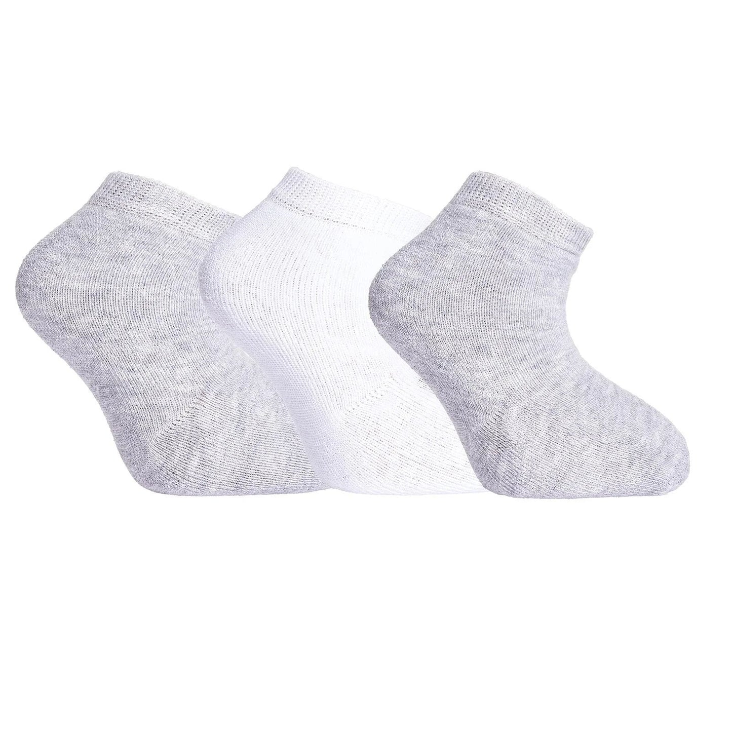 HelloBaby Unisex Chenille Socks 3 Pack - White - mezetto ebebek ebebek