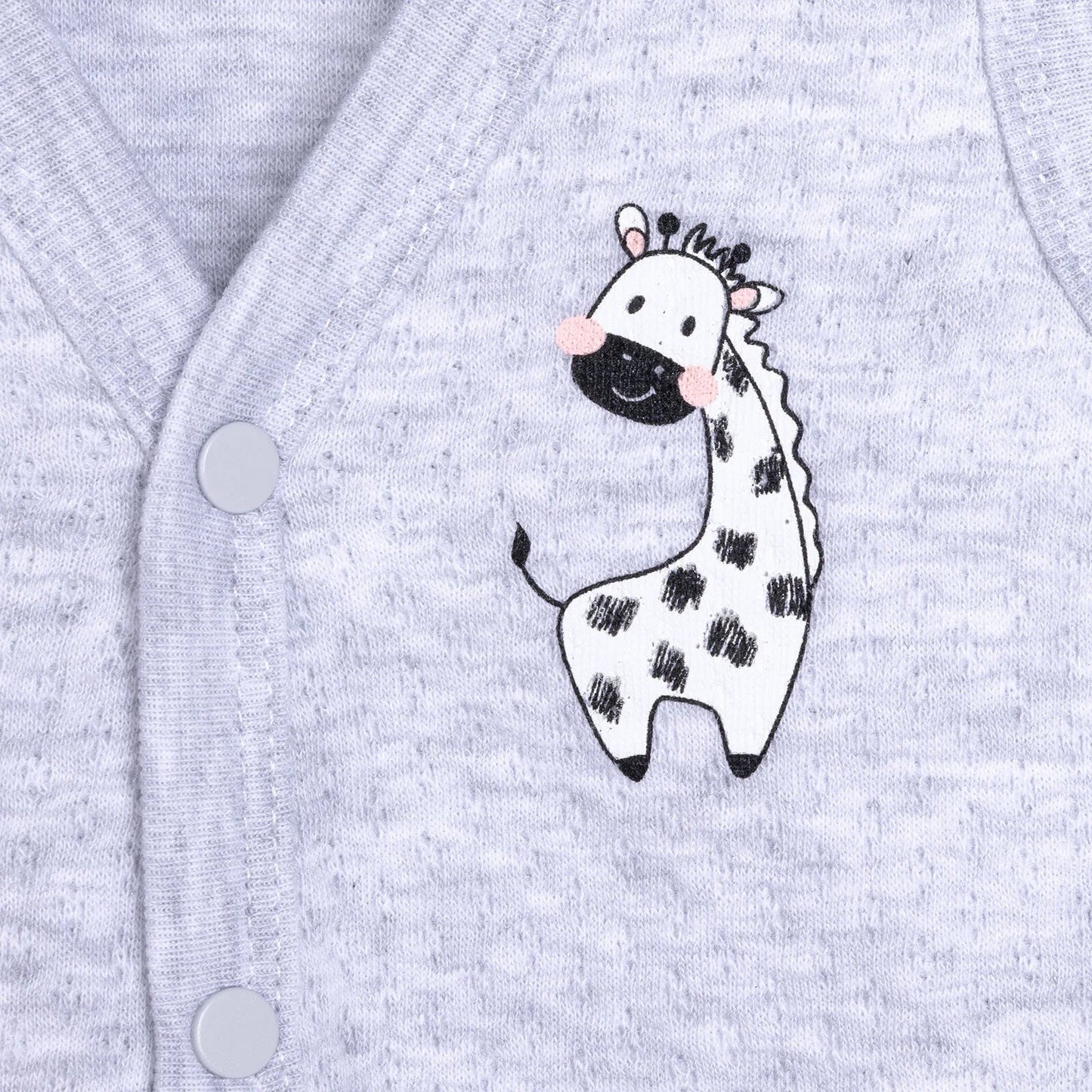 HelloBaby Unisex Classic Vest - Grey Melange - mezetto ebebek ebebek