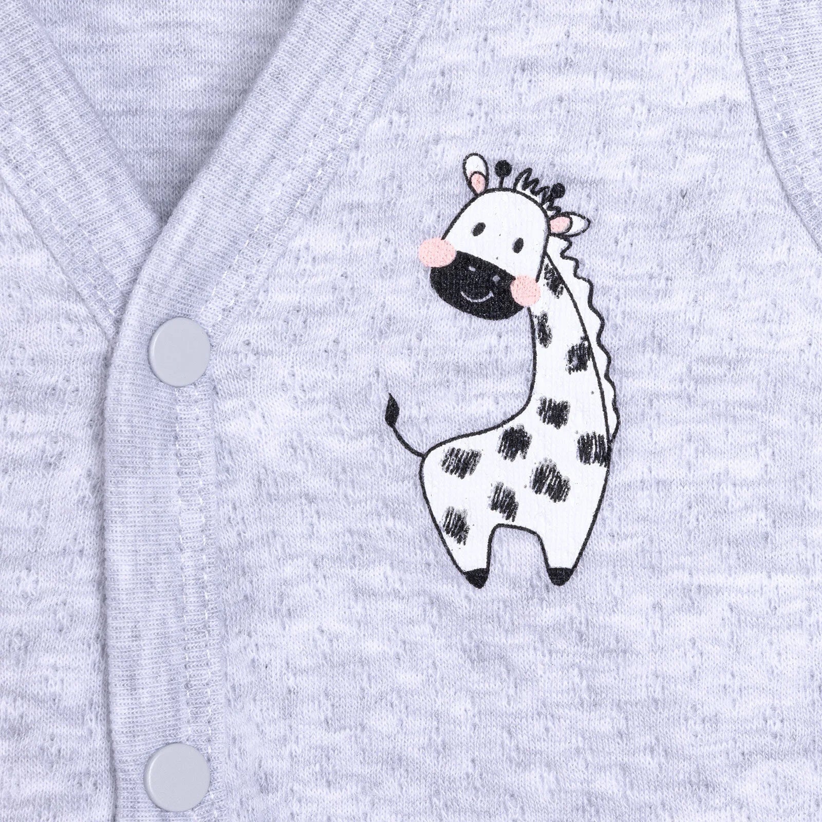 HelloBaby Unisex Classic Vest - Grey Melange - mezetto ebebek ebebek