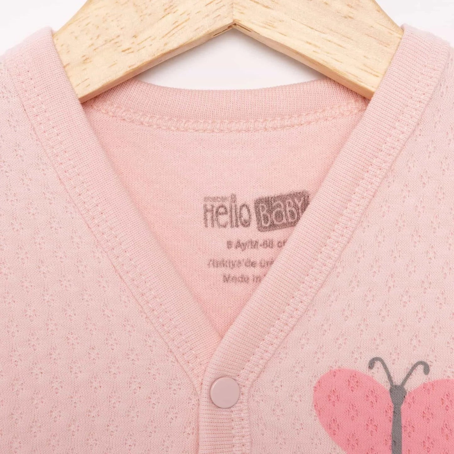 HelloBaby Unisex Classic Vest - Light Pink - mezetto ebebek ebebek