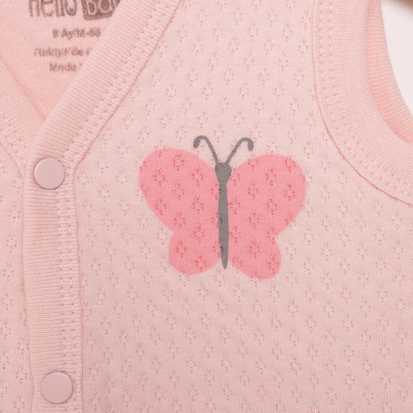 HelloBaby Unisex Classic Vest - Light Pink - mezetto ebebek ebebek