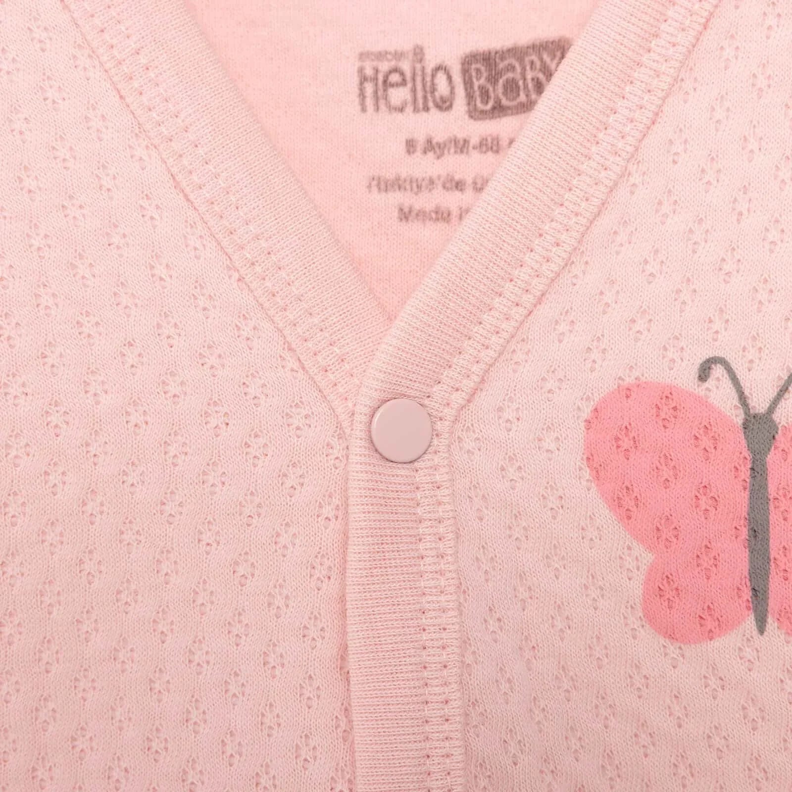 HelloBaby Unisex Classic Vest - Light Pink - mezetto ebebek ebebek