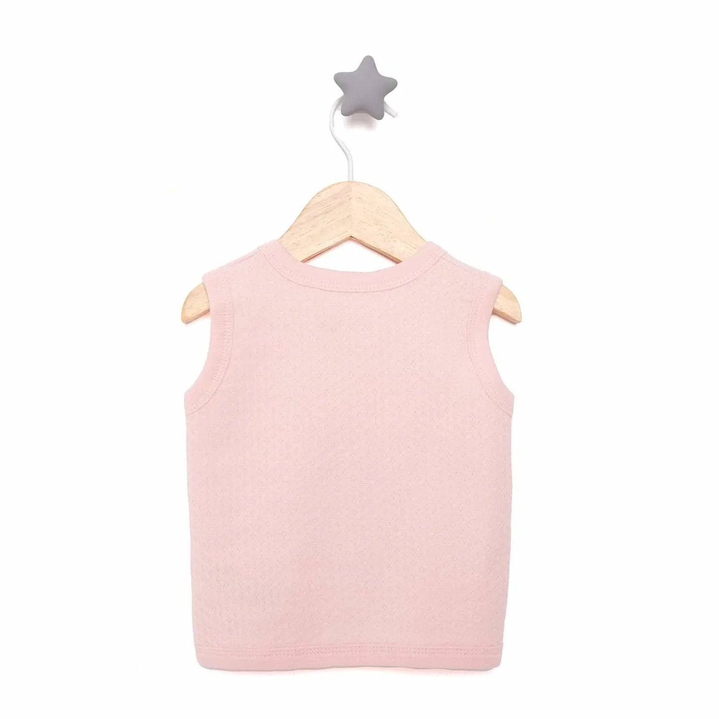 HelloBaby Unisex Classic Vest - Light Pink - mezetto ebebek ebebek