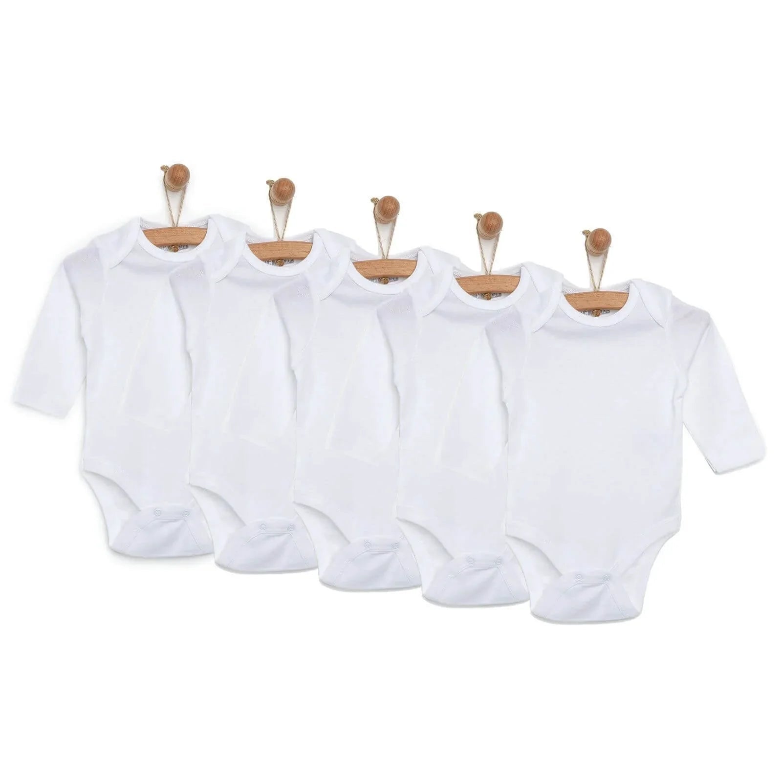 HelloBaby Unisex Long Sleeve Bodysuit 5 pcs - mezetto ebebek ebebek
