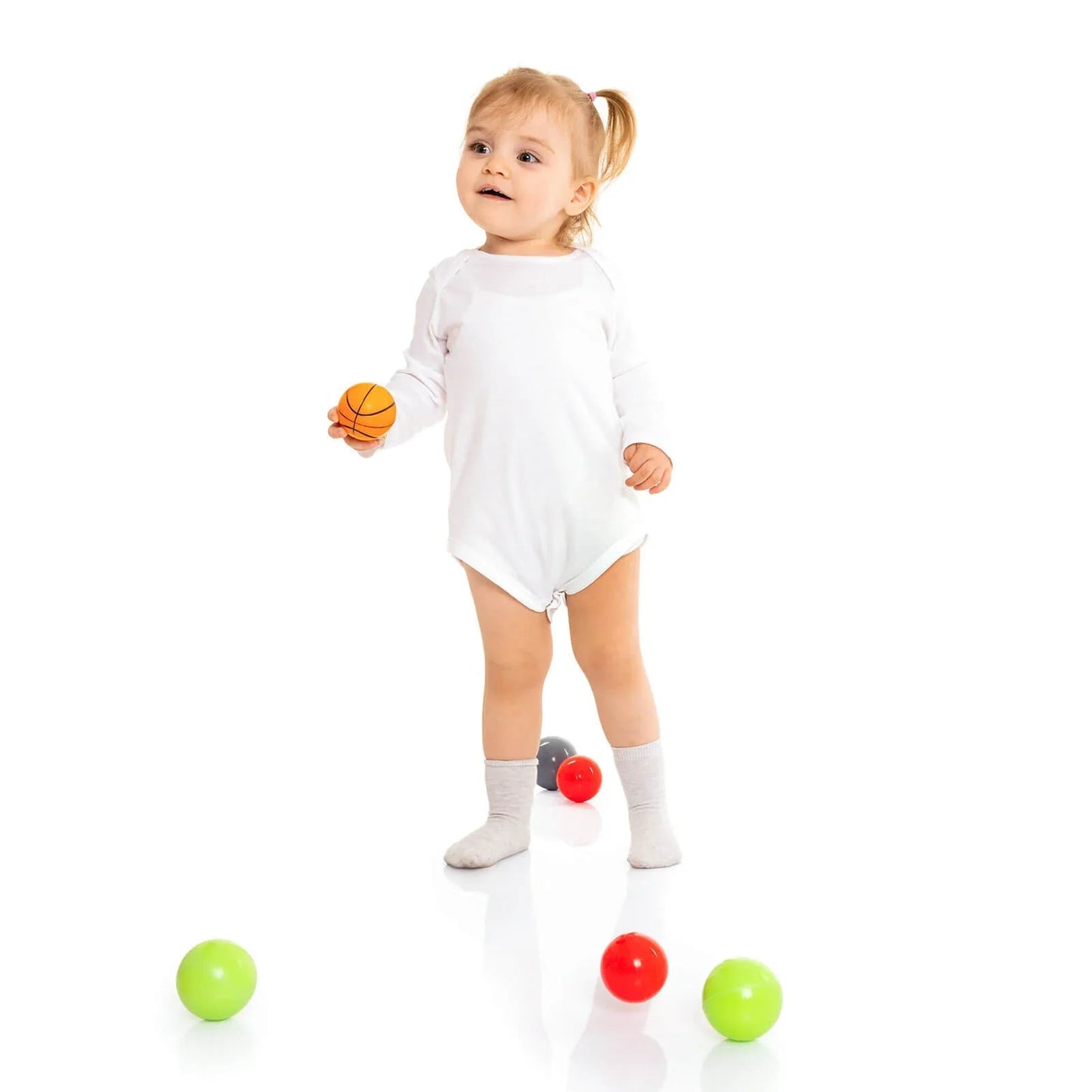 HelloBaby Unisex Long Sleeve Bodysuit 5 pcs - mezetto ebebek ebebek