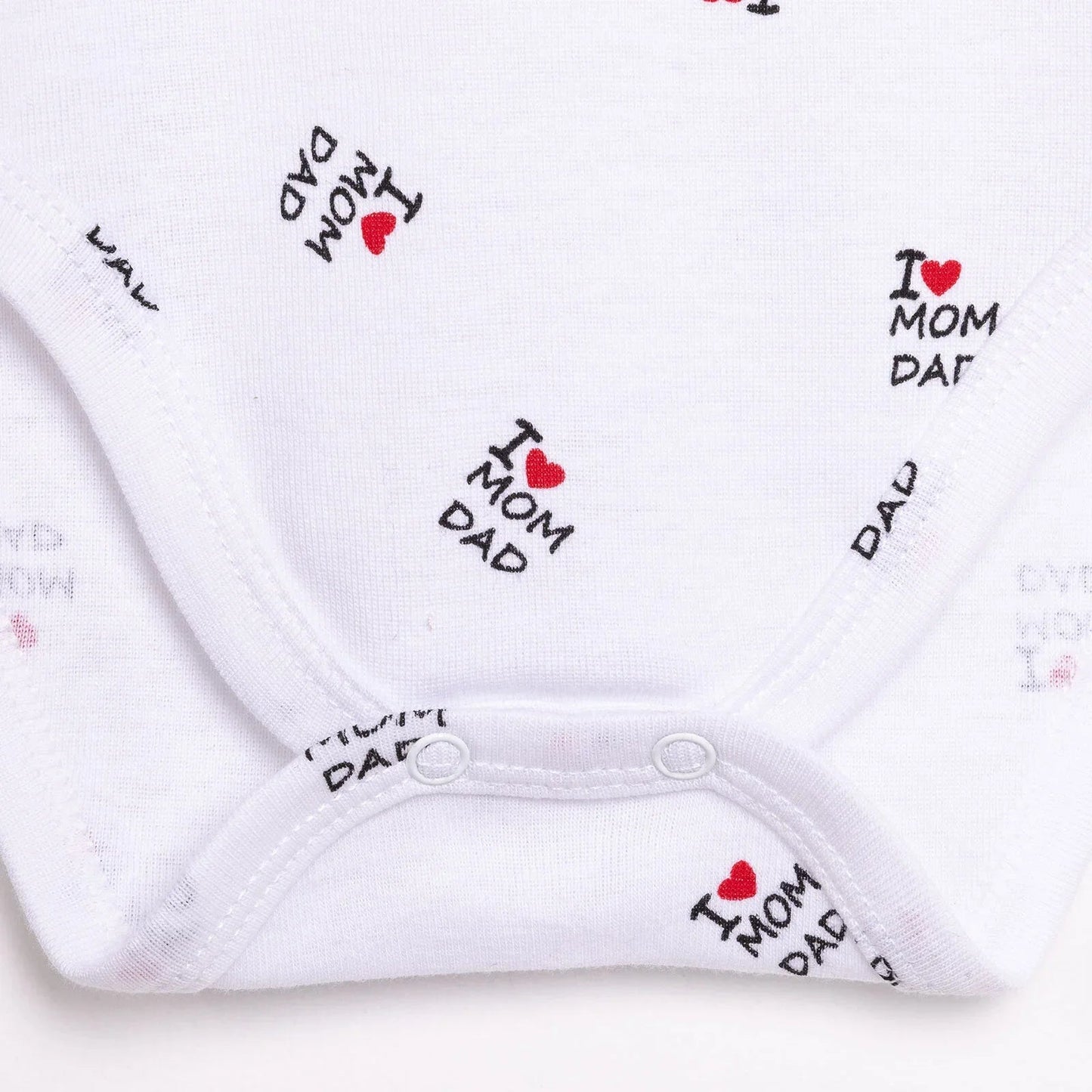 HelloBaby Unisex Long Sleeve Bodysuit - White - mezetto ebebek ebebek