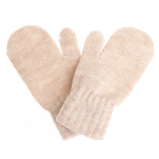 HelloBaby Unisex Mitten - Ecru - mezetto ebebek ebebek