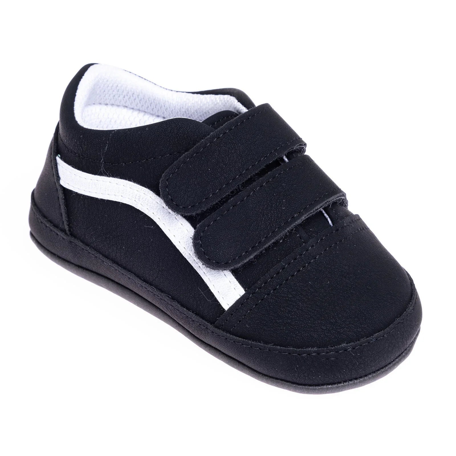 HelloBaby Unisex Prewalker Shoes - Black - mezetto ebebek ebebek