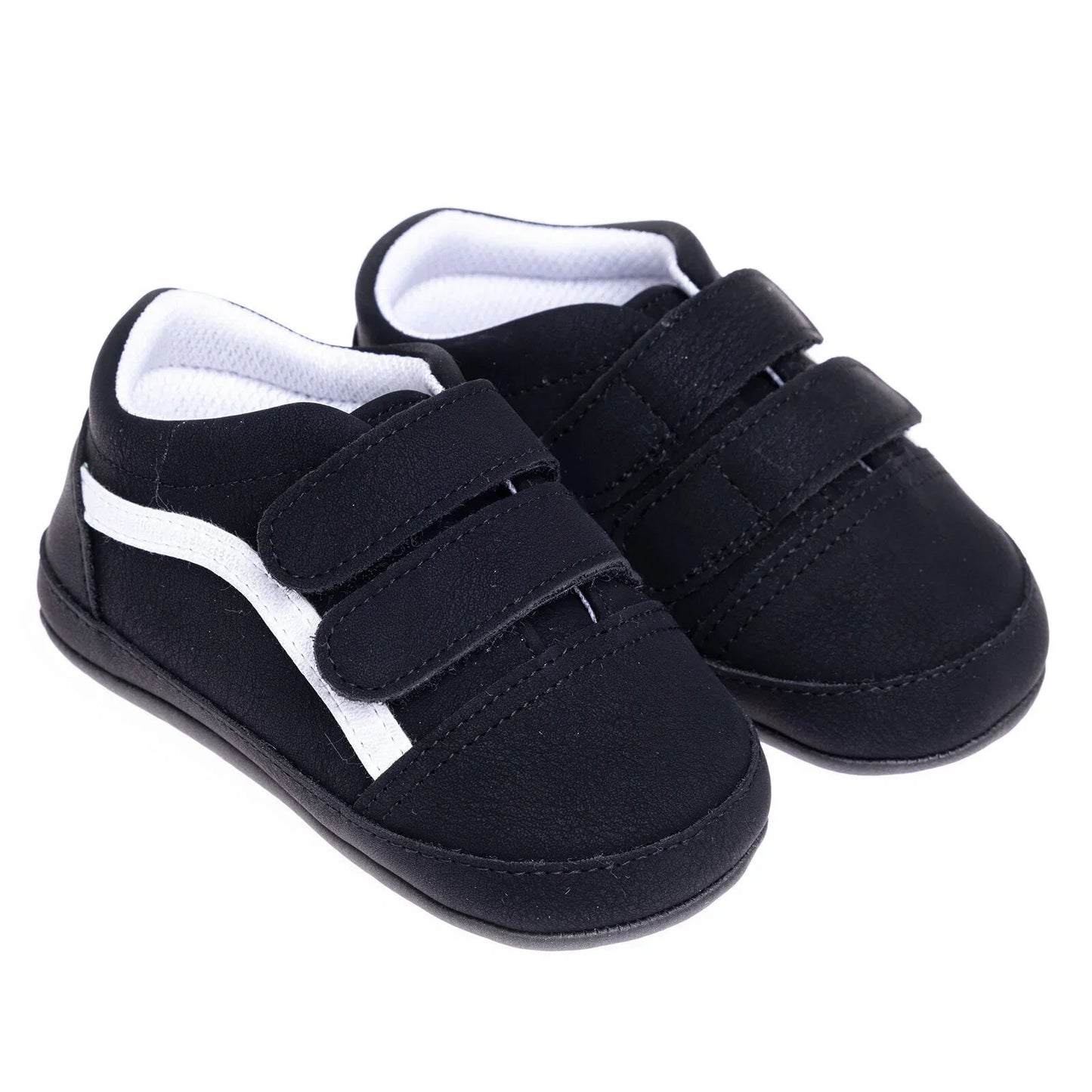 HelloBaby Unisex Prewalker Shoes - Black - mezetto ebebek ebebek