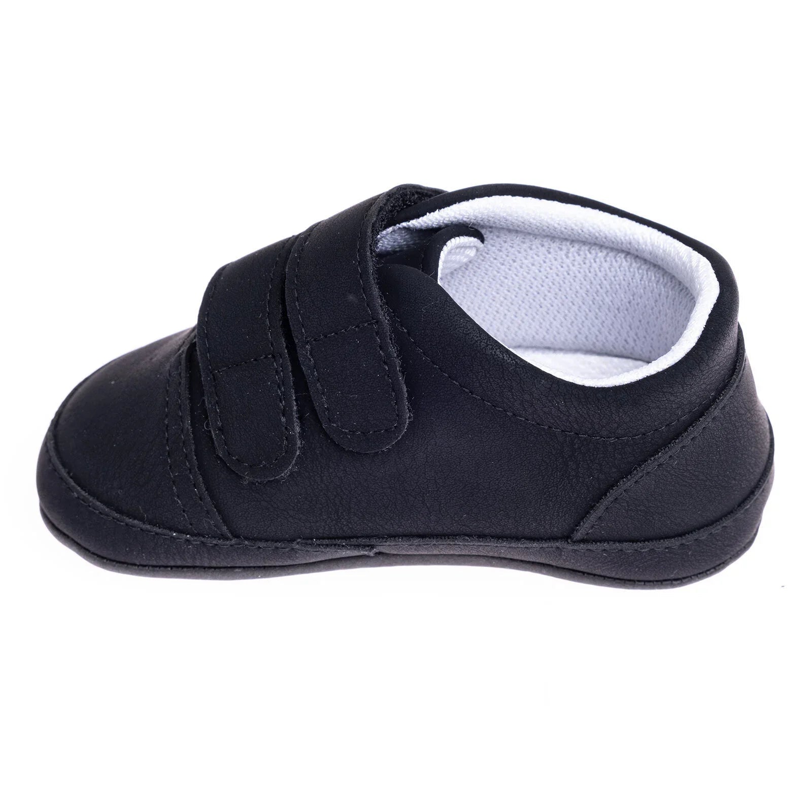 HelloBaby Unisex Prewalker Shoes - Black - mezetto ebebek ebebek