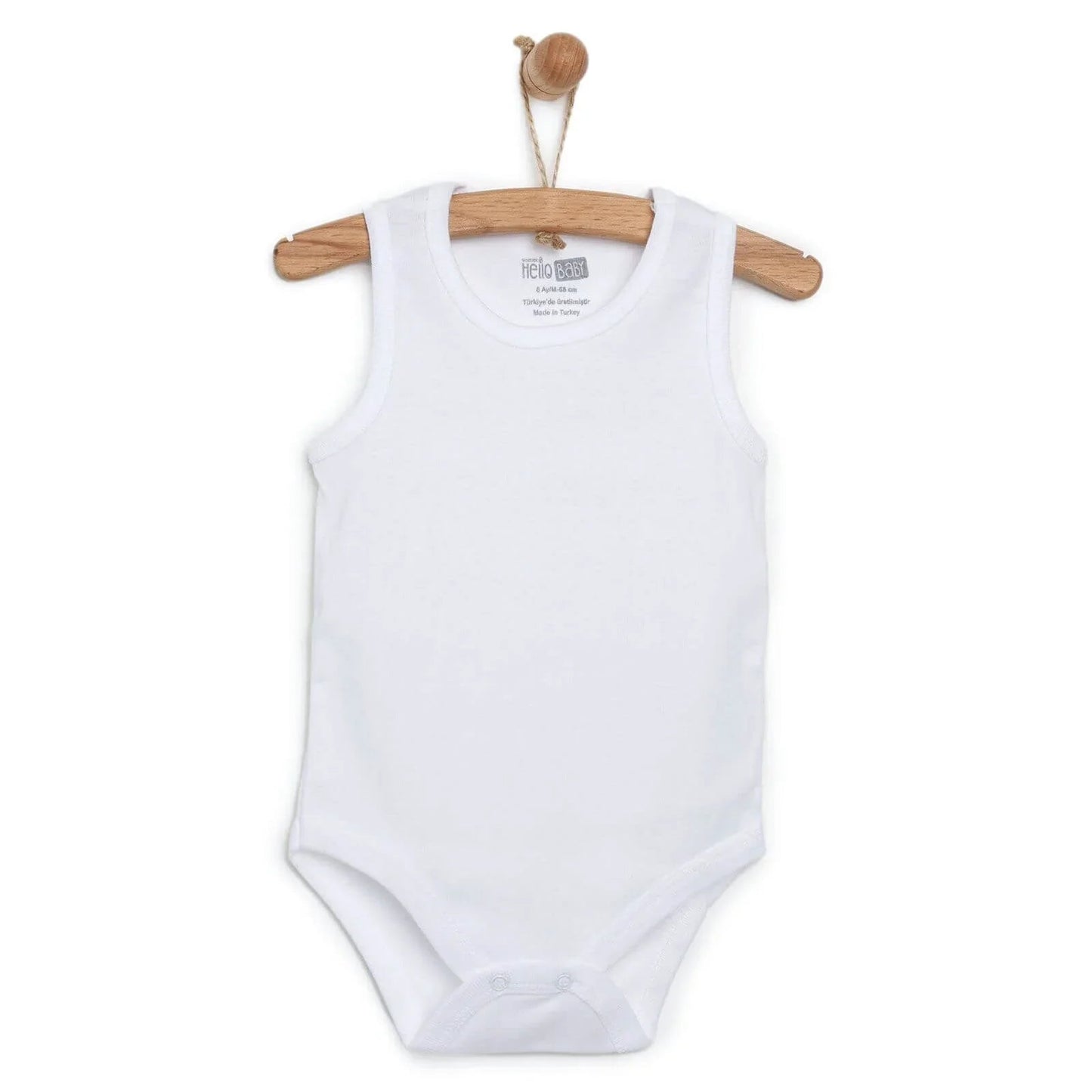 HelloBaby Unisex Sleeveless Bodysuit 5 pcs - mezetto ebebek ebebek
