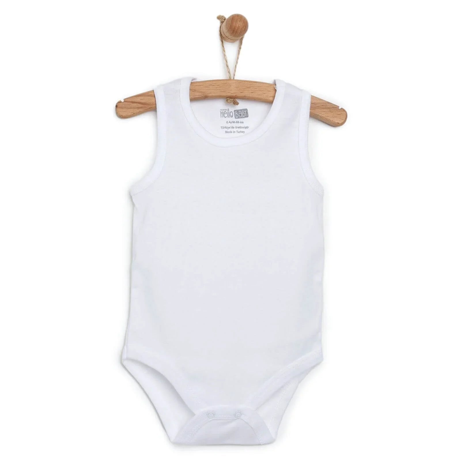 HelloBaby Unisex Sleeveless Bodysuit 5 pcs - mezetto ebebek ebebek