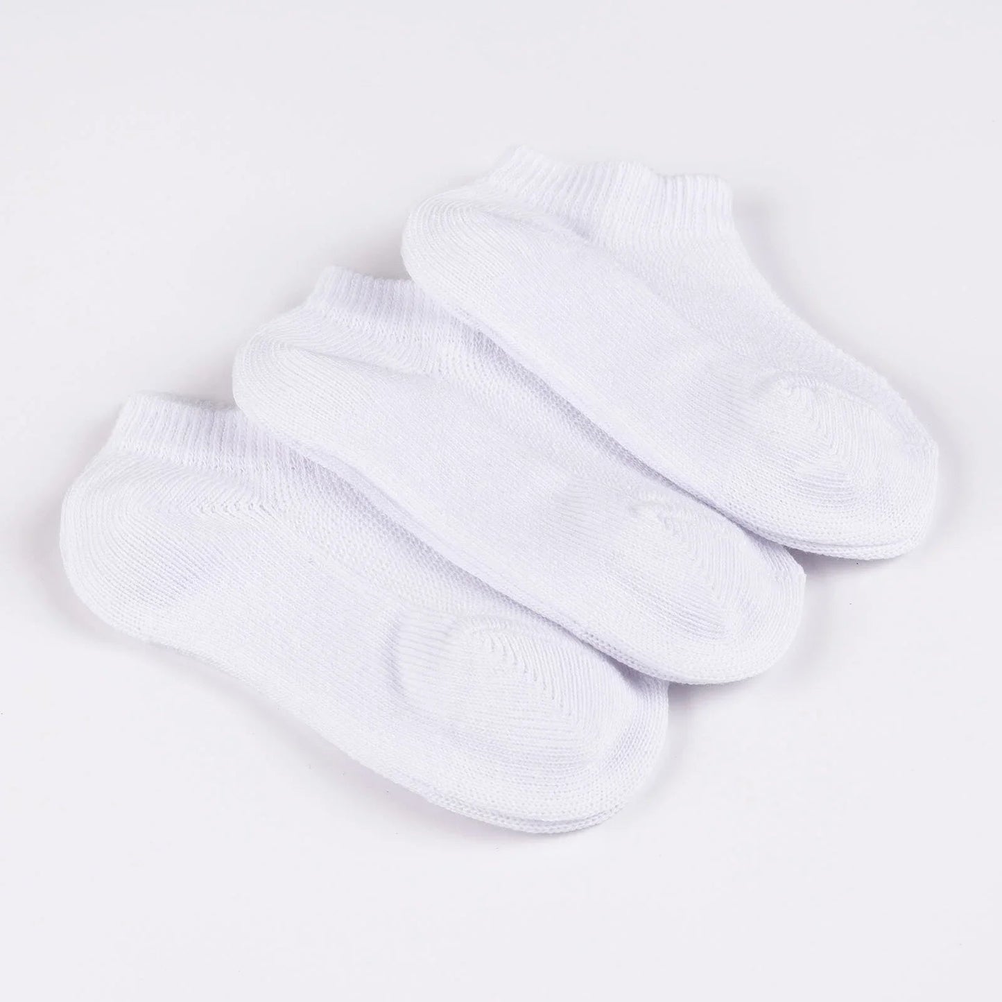 HelloBaby Unisex Socks 3 pcs - White - mezetto ebebek ebebek