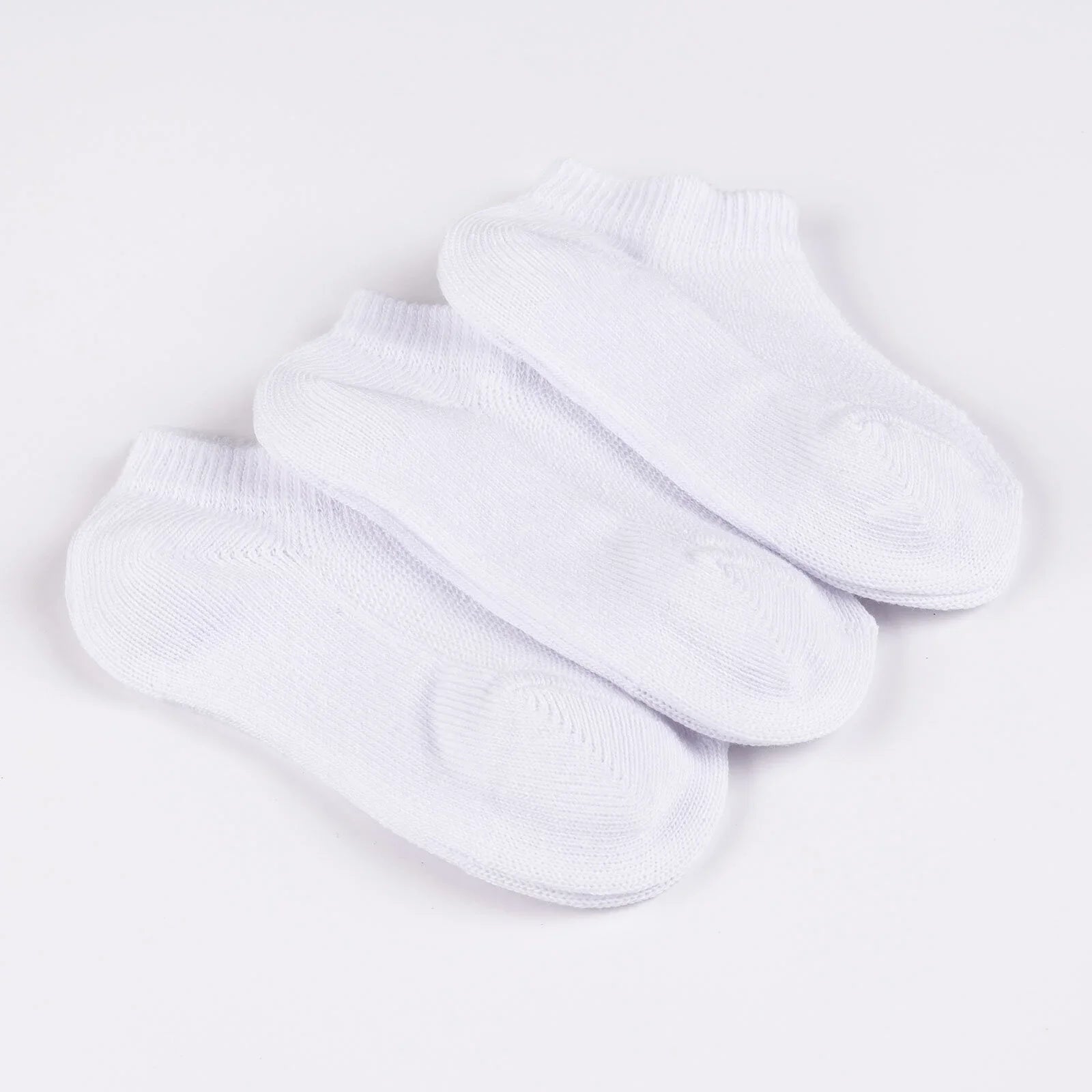 HelloBaby Unisex Socks 3 pcs - White - mezetto ebebek ebebek