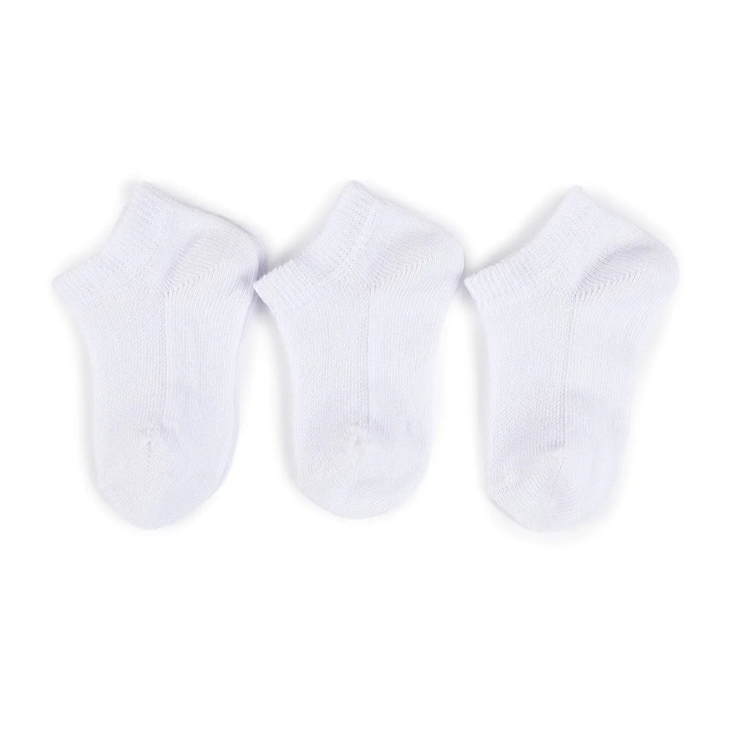 HelloBaby Unisex Socks 3 pcs - White - mezetto ebebek ebebek