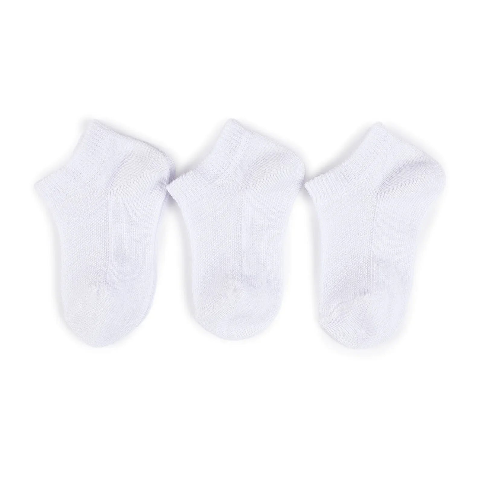 HelloBaby Unisex Socks 3 pcs - White - mezetto ebebek ebebek