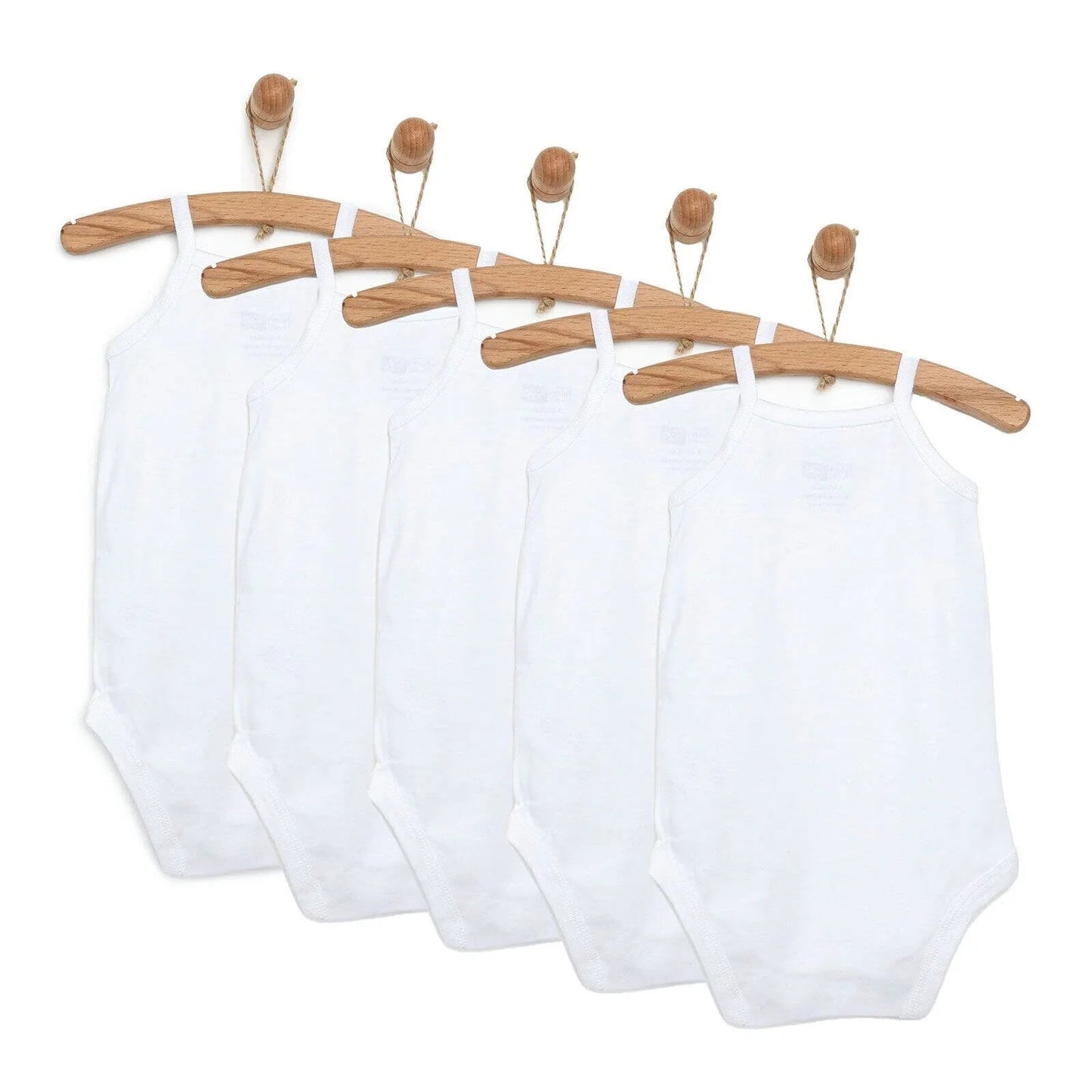 HelloBaby Unisex Strappy Bodysuit 5 pcs - mezetto ebebek ebebek